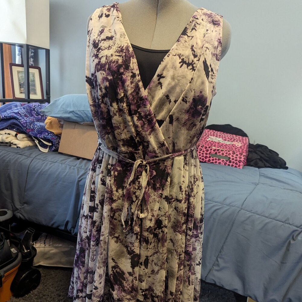 Vera Wang faux wrap Dress